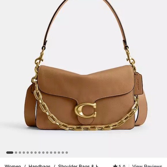Coach Chain Tabby in Honey Brown - Picture 12 of 14